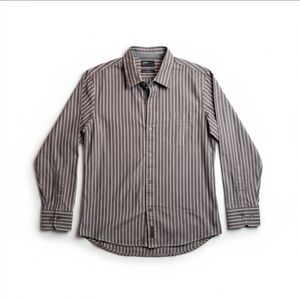 GoLite Men’s Technical Striped Long-Sleeve Button-Down Shirt